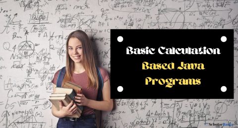 Basic Calculation Based Java Programs