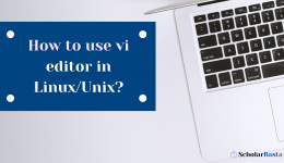 How to use vi editor in Linux/Unix?