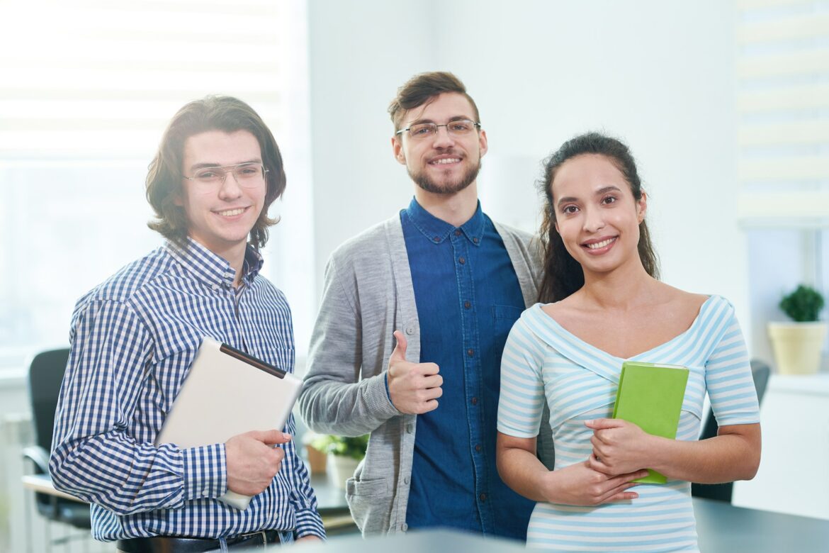 Positive students undertaking internships Positive students undertaking internships